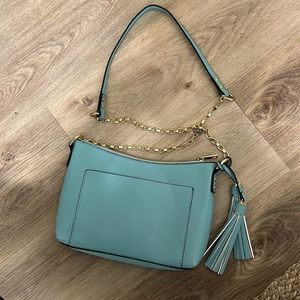 Nerina Teal Handbag w/ Tassle